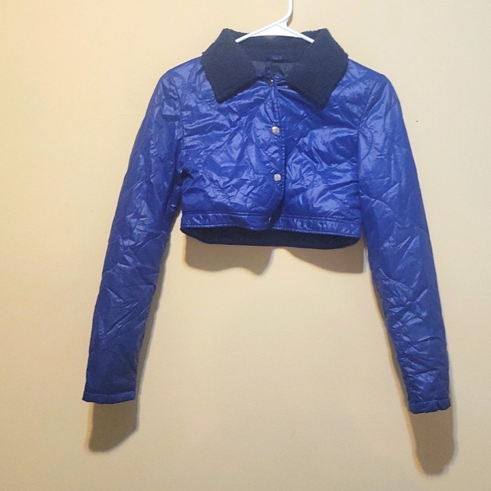 Dolls Kill Poster Girl Crop Lightweight Jacket